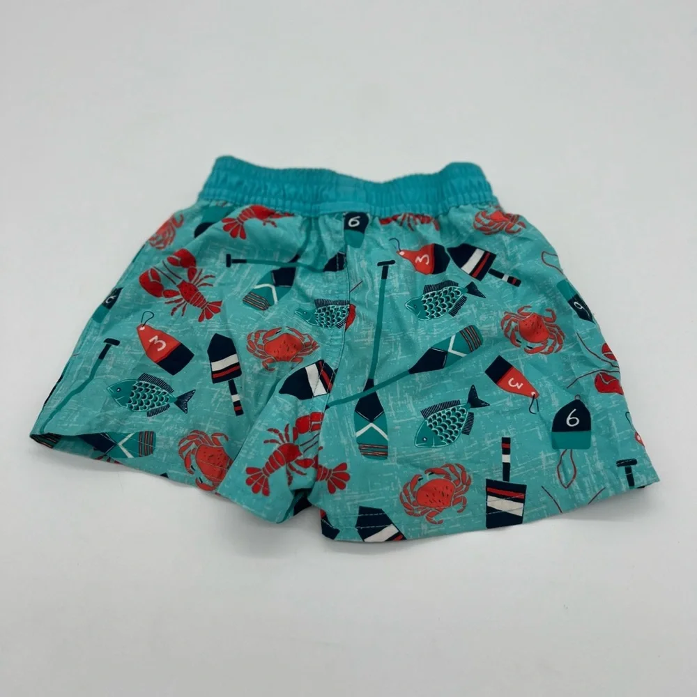 Floatimini Toddler Swim Trunks Green 24 Months Crabs